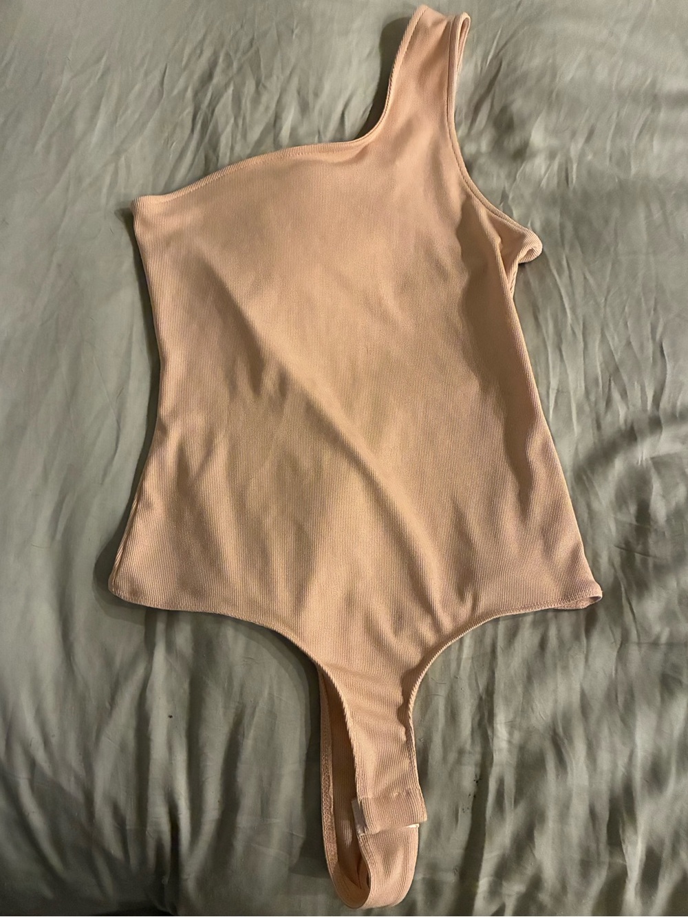 Le Lis One-Shoulder Bodysuit - Blush